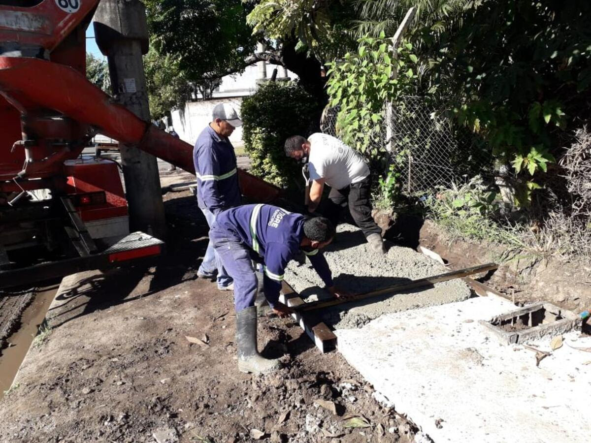 El Municipio de Tigre avanza con la construcción de veredas en El Talar y Rincón de Milberg