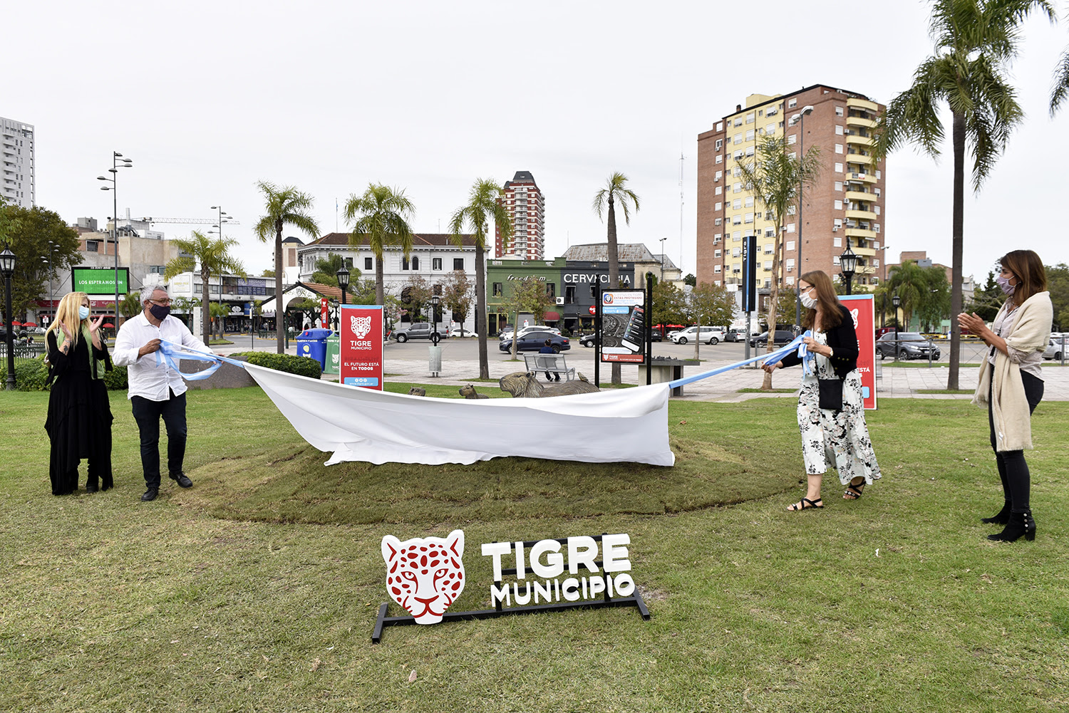 En el Día Mundial de la Tierra, el Municipio presentó la obra artística “Armonía” en homenaje a la fauna de Tigre