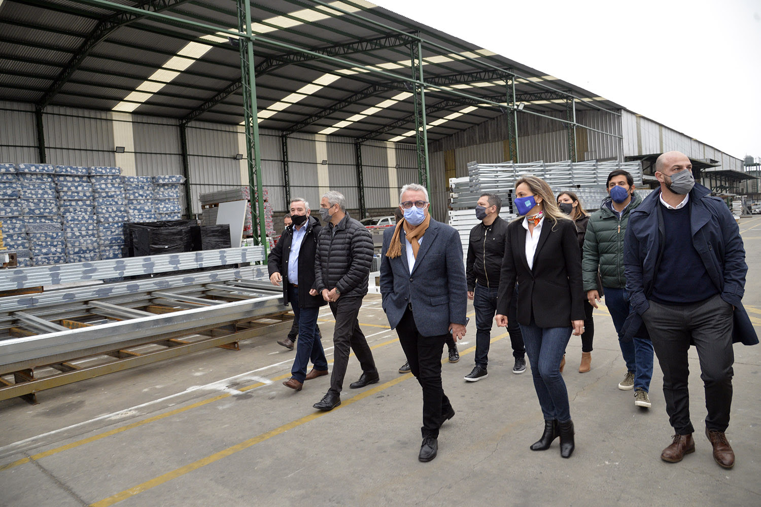 Zamora, Ferraresi y Galmarini visitaron la empresa Ecosan en Don Torcuato