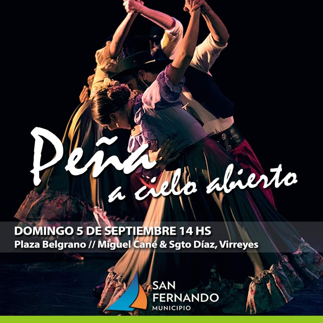Fin de semana cultural en San Fernando: milonga, cine, peña folklórica y stand up en el Teatro Martinelli