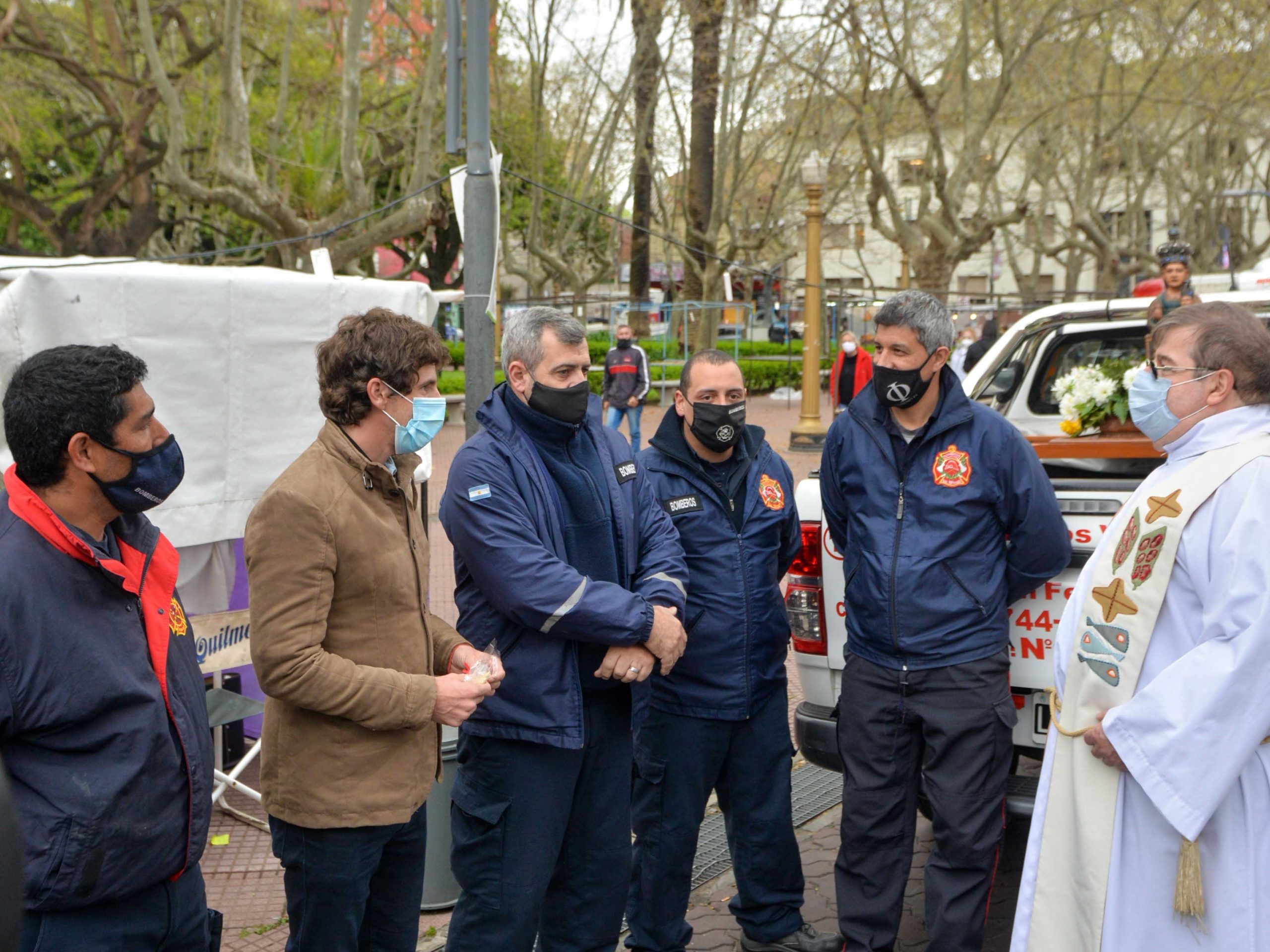 Juan Andreotti acompañó la fiesta patronal de Nuestra Señora de Aránzazu