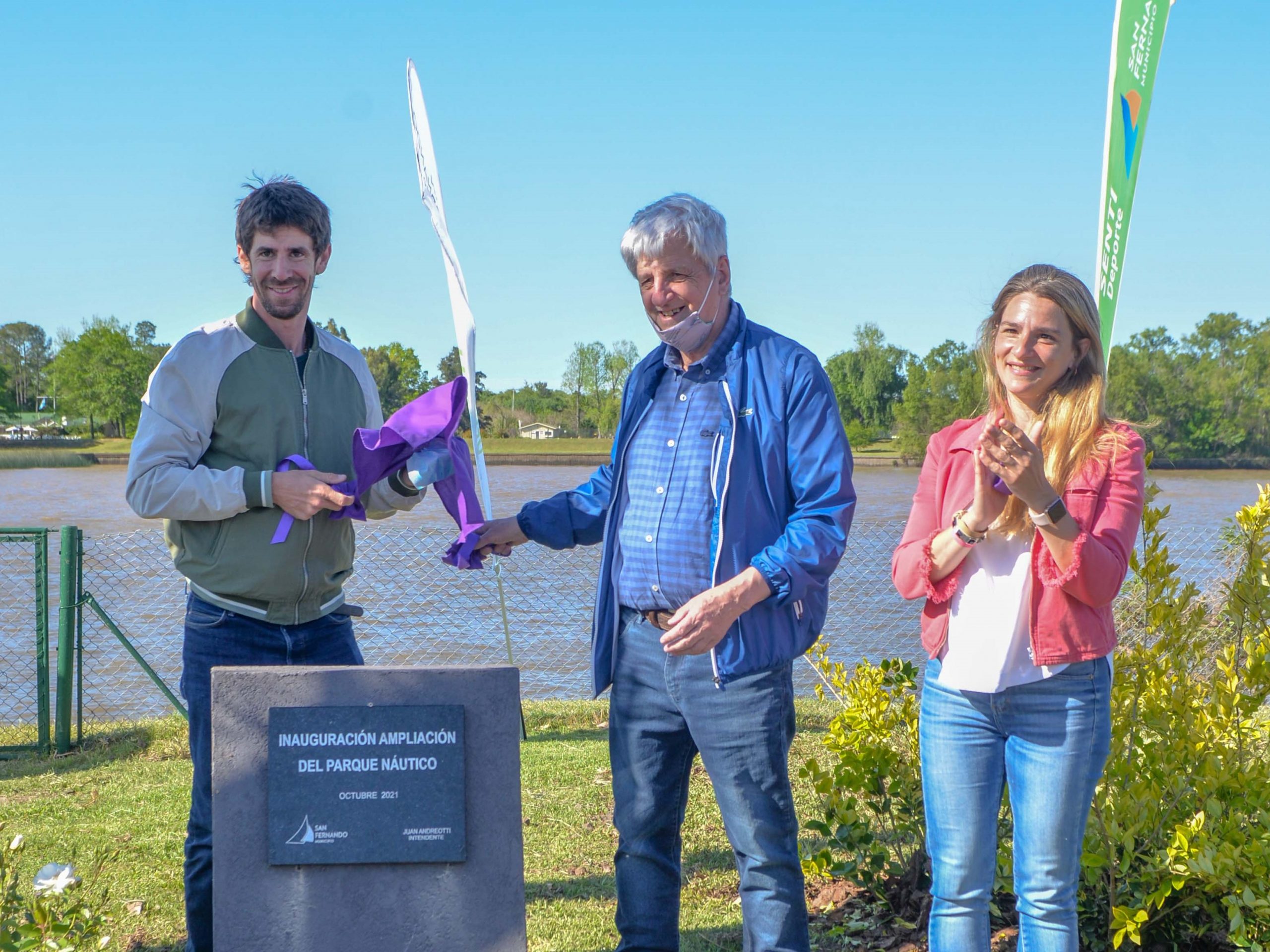 Juan Andreotti inauguró la ampliación del Parque Náutico 