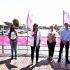 Gisela Zamora acompañó el cierre de la campaña de concientización sobre el cáncer de mama de las Rosas del Plata