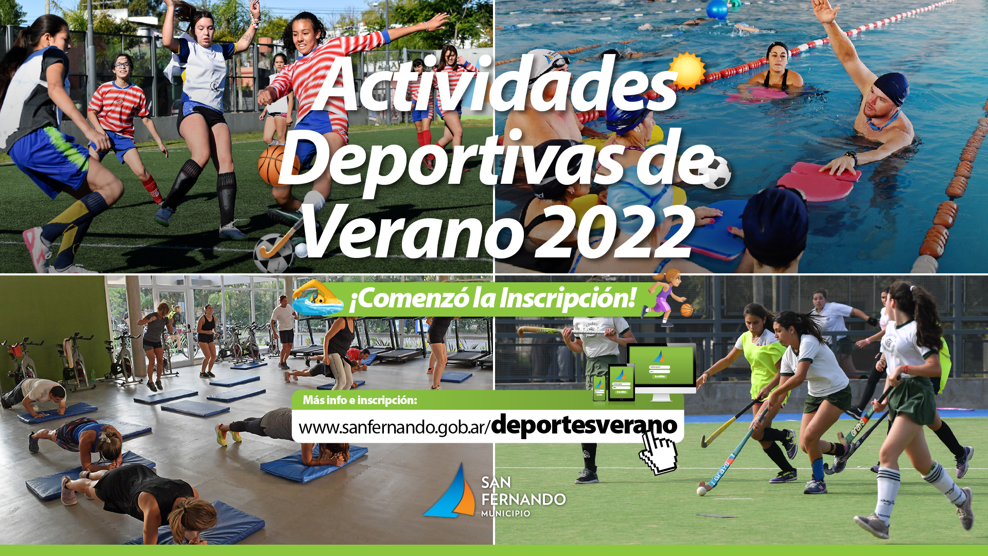 Comenzó la inscripción online para las actividades deportivas de verano en San Fernando