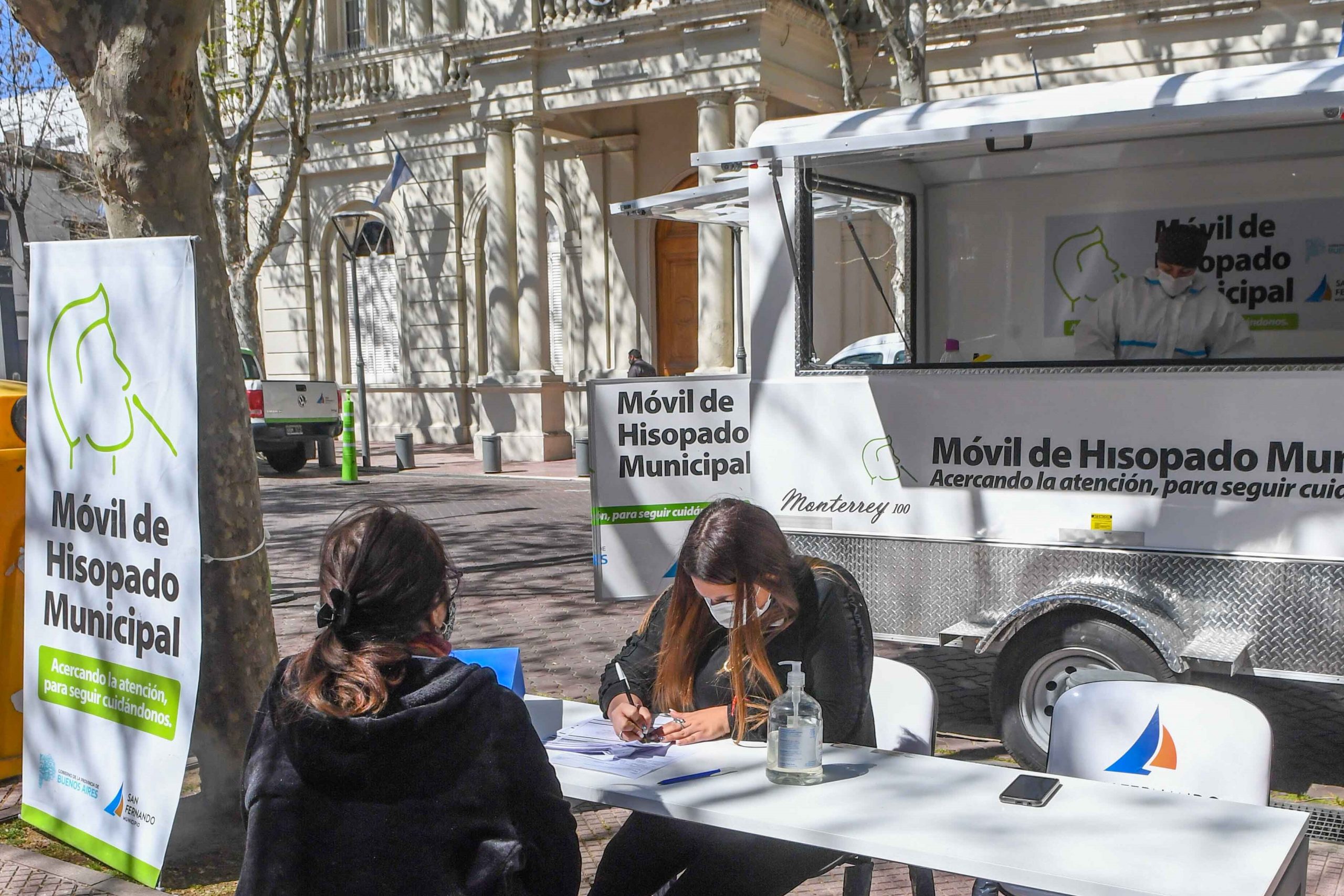 El Móvil de Hisopado Municipal de San Fernando vuelve a la Plaza Mitre con testeos gratuitos de Covid