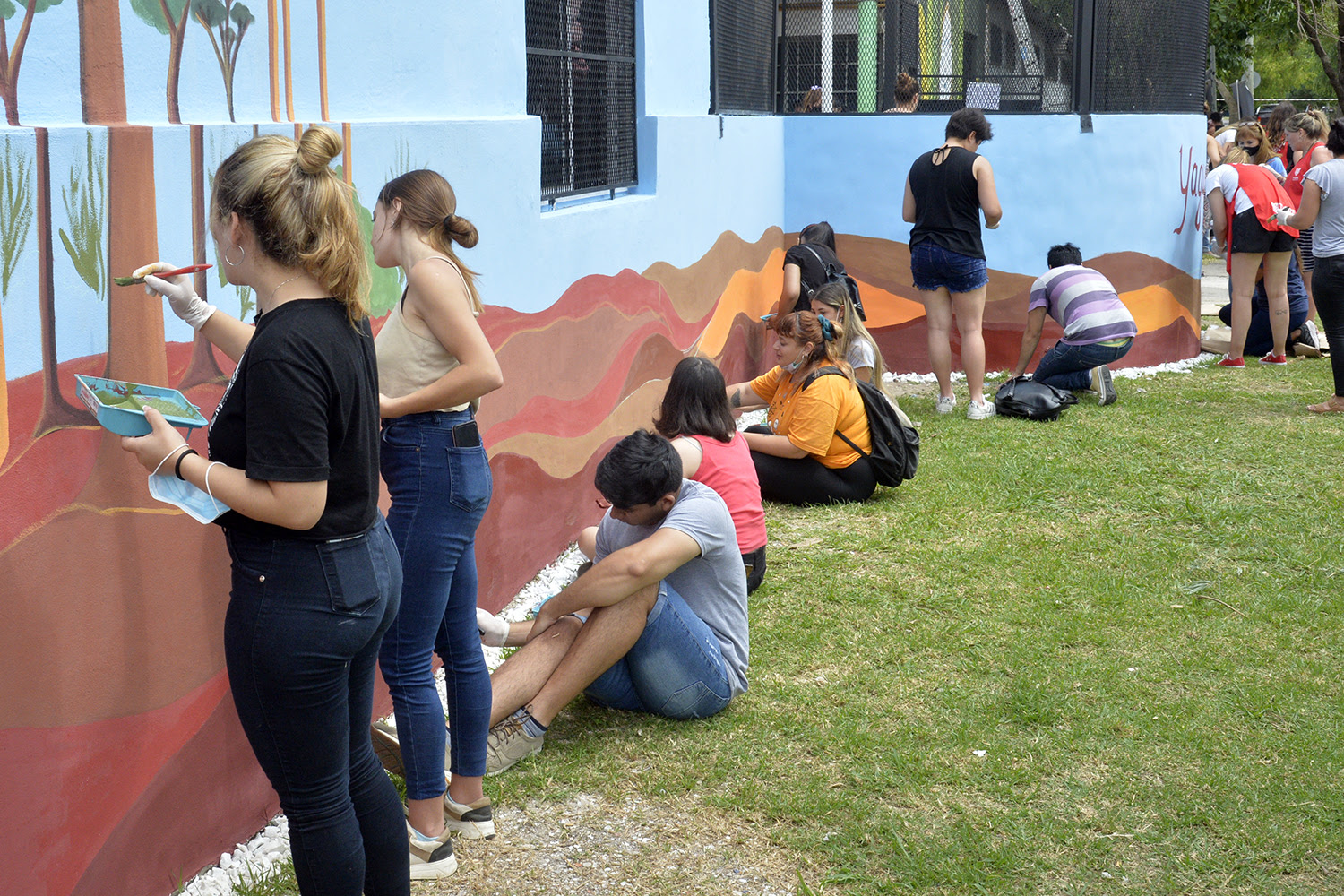Los jóvenes del Programa Tigre Educa cerraron el año con la intervención de un mural
