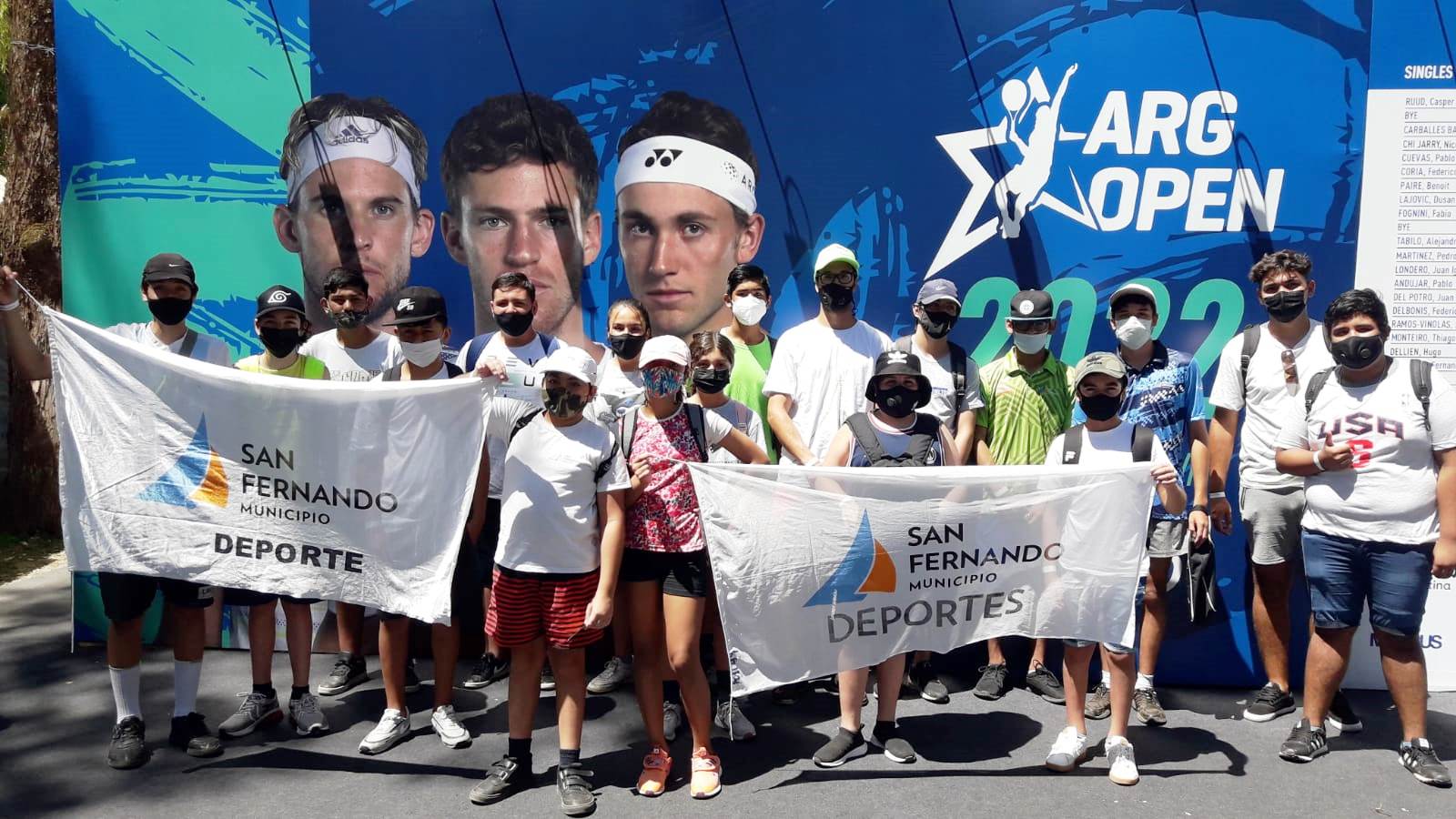 La Escuela Municipal de Tenis de San Fernando visitó el ATP Argentina Open 