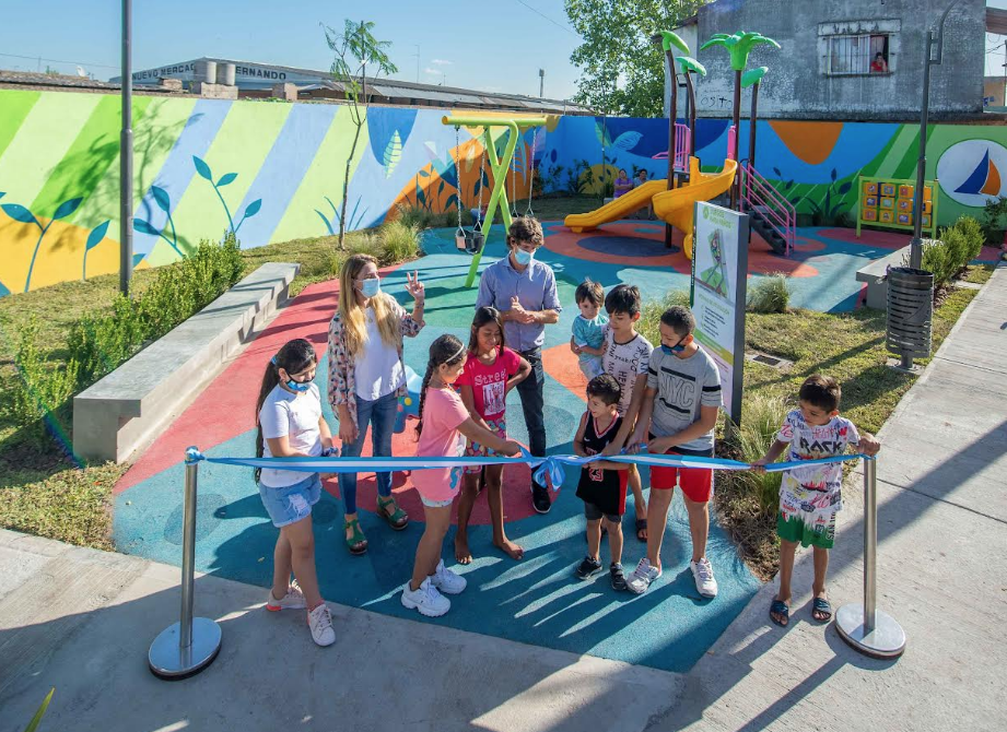 Juan Andreotti inauguró la nueva “Plaza Memoria y Corazón”, en el barrio San Jorge