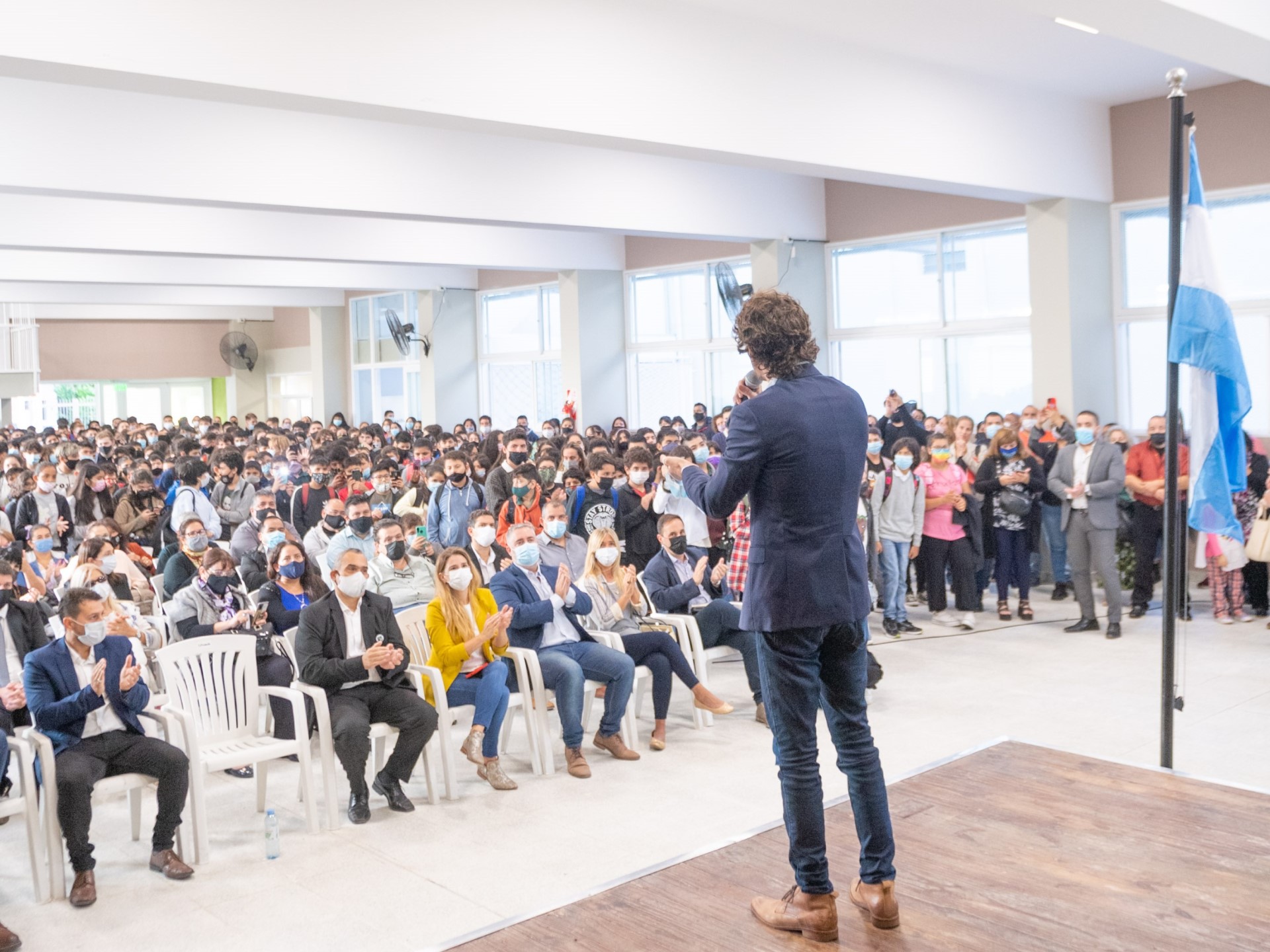 Juan Andreotti inauguró la renovada Escuela Secundaria Técnica N°2