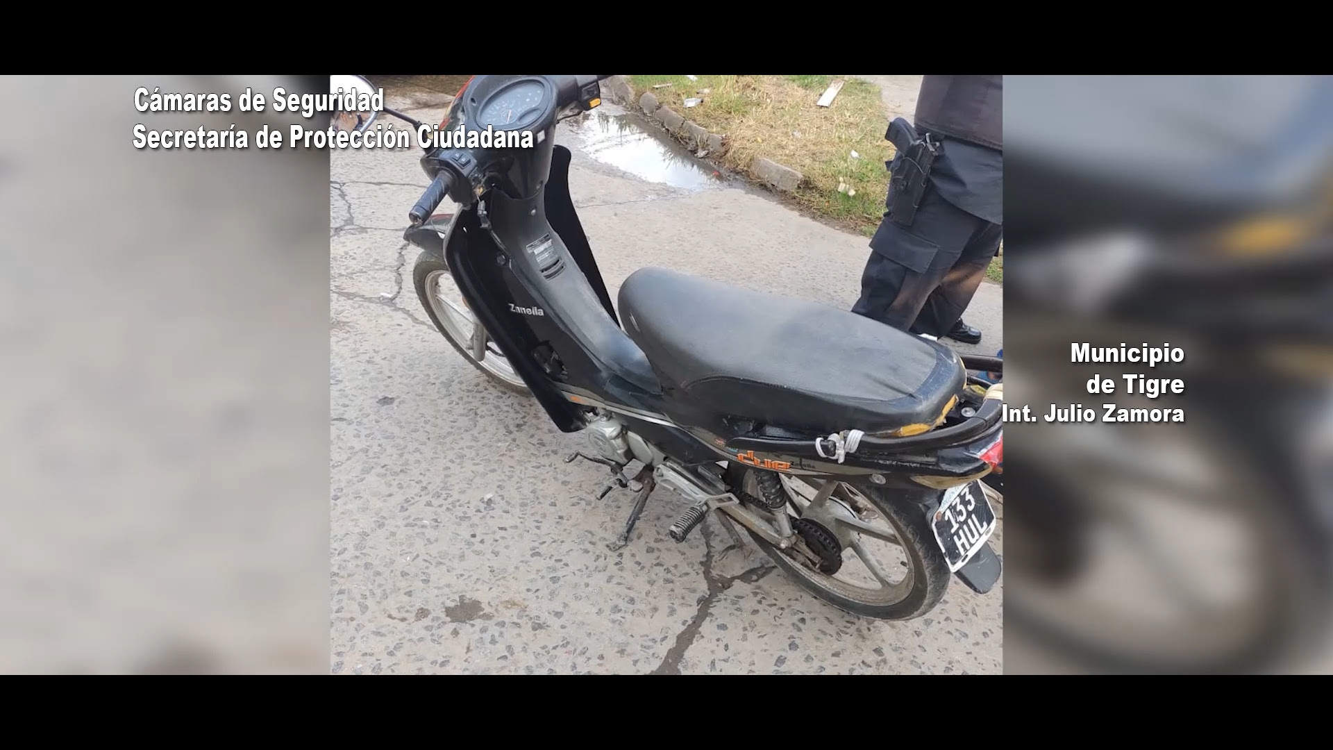 El Sistema de Protección Ciudadana de Tigre frustró el robo de motocicleta en Troncos del Talar