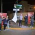 Autoridades del Gobierno local participaron del acto en la intersección de las calles Gelly y Obes y Canadá, El Talar